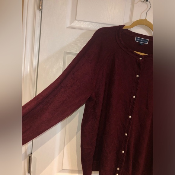 Karen Scott | Front Button Cardigan; Size: 1X - Picture 3 of 15